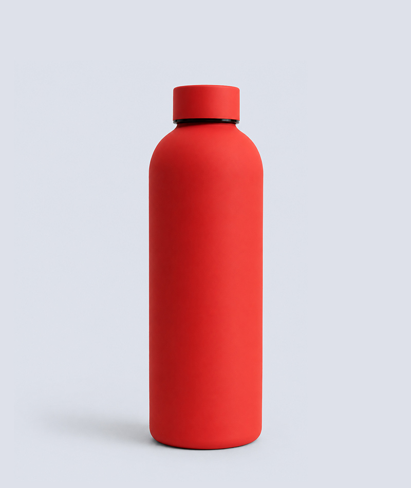 Vacuum Insulated Red Matte Finish Water Bottle
